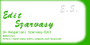 edit szarvasy business card